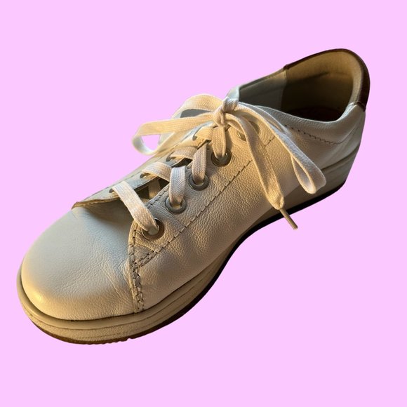 Josef Seibel Kim Comfort Shoes Size 6 Cork Insoles Lace-ups White Leather EUC - Picture 11 of 12